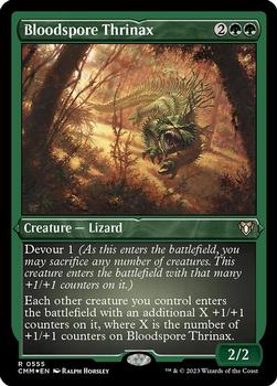 2023 Magic: The Gathering Commander Masters #555 Bloodspore Thrinax Front