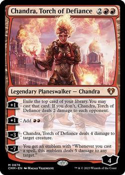 2023 Magic: The Gathering Commander Masters #876 Chandra, Torch of Defiance Front