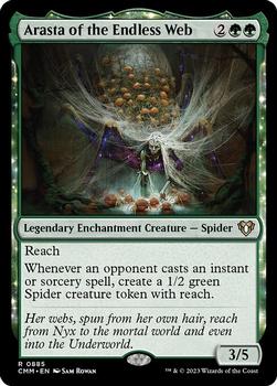 2023 Magic: The Gathering Commander Masters #885 Arasta of the Endless Web Front