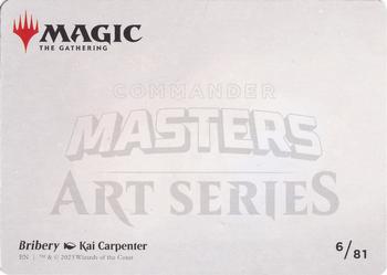 2023 Magic: The Gathering Commander Masters - Art Series #6/81 Bribery Back