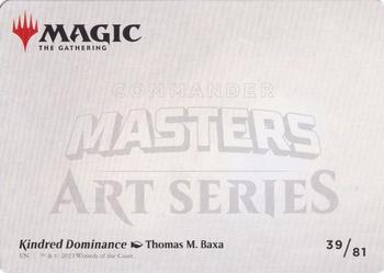 2023 Magic: The Gathering Commander Masters - Art Series #39/81 Kindred Dominance Back