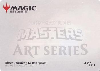 2023 Magic: The Gathering Commander Masters - Art Series #42/81 Ohran Frostfang Back