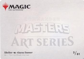2023 Magic: The Gathering Commander Masters - Art Series Gold-Stamped #3/81 Shelter Back