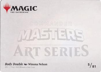 2023 Magic: The Gathering Commander Masters - Art Series Gold-Stamped #5/81 Body Double Back
