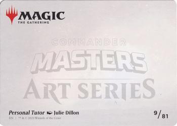 2023 Magic: The Gathering Commander Masters - Art Series Gold-Stamped #9/81 Personal Tutor Back