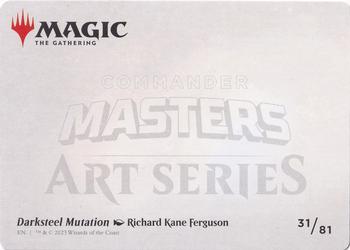 2023 Magic: The Gathering Commander Masters - Art Series Gold-Stamped #31/81 Darksteel Mutation Back