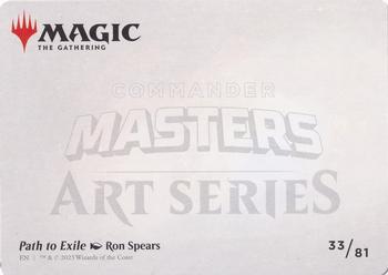 2023 Magic: The Gathering Commander Masters - Art Series Gold-Stamped #33/81 Path to Exile Back