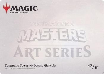 2023 Magic: The Gathering Commander Masters - Art Series Gold-Stamped #47/81 Command Tower Back