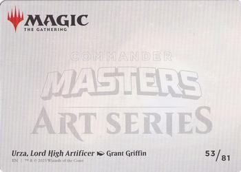2023 Magic: The Gathering Commander Masters - Art Series Gold-Stamped #53/81 Urza, Lord High Artificer Back