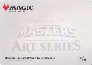 2023 Magic: The Gathering Commander Masters - Art Series Gold-Stamped #54/81 Mikaeus, the Unhallowed Back