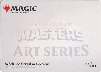 2023 Magic: The Gathering Commander Masters - Art Series Gold-Stamped #55/81 Neheb, the Eternal Back