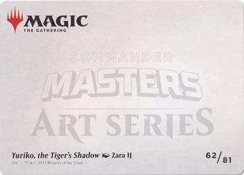 2023 Magic: The Gathering Commander Masters - Art Series Gold-Stamped #62/81 Yuriko, the Tiger's Shadow Back