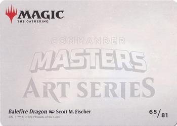 2023 Magic: The Gathering Commander Masters - Art Series Gold-Stamped #65/81 Balefire Dragon Back