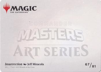 2023 Magic: The Gathering Commander Masters - Art Series Gold-Stamped #67/81 Insurrection Back