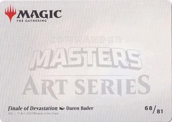 2023 Magic: The Gathering Commander Masters - Art Series Gold-Stamped #68/81 Finale of Devastation Back