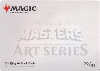 2023 Magic: The Gathering Commander Masters - Art Series Gold-Stamped #70/81 Sol Ring Back