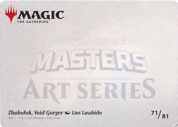 2023 Magic: The Gathering Commander Masters - Art Series Gold-Stamped #71/81 Zhulodok, Void Gorger Back
