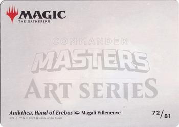 2023 Magic: The Gathering Commander Masters - Art Series Gold-Stamped #72/81 Anikthea, Hand of Erebos Back