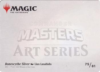 2023 Magic: The Gathering Commander Masters - Art Series Gold-Stamped #75/81 Bonescythe Sliver Back