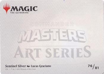 2023 Magic: The Gathering Commander Masters - Art Series Gold-Stamped #76/81 Sentinel Sliver Back