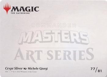 2023 Magic: The Gathering Commander Masters - Art Series Gold-Stamped #77/81 Crypt Sliver Back