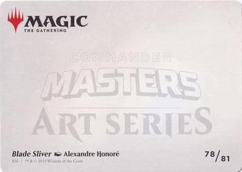 2023 Magic: The Gathering Commander Masters - Art Series Gold-Stamped #78/81 Blade Sliver Back