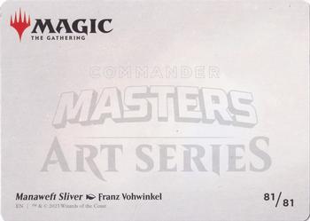 2023 Magic: The Gathering Commander Masters - Art Series Gold-Stamped #81/81 Manaweft Sliver Back