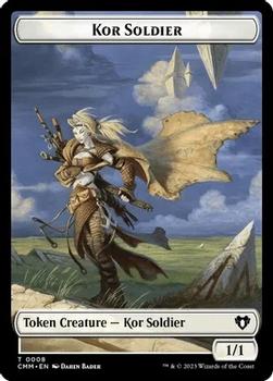 2023 Magic: The Gathering Commander Masters - Double Sided Tokens #0008/0039 Kor Soldier / Spirit Front