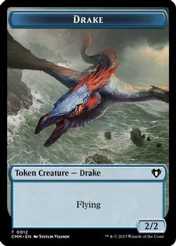 2023 Magic: The Gathering Commander Masters - Double Sided Tokens #0010/0012 Spirit / Drake Back