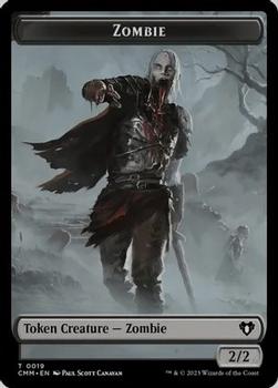 2023 Magic: The Gathering Commander Masters - Double Sided Tokens #0019/0023 Zombie / Dwarf Berserker Front