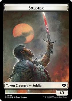 2023 Magic: The Gathering Commander Masters - Double Sided Tokens #0009/0017 Soldier / Rat Front