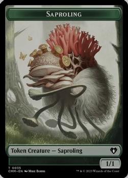 2023 Magic: The Gathering Commander Masters - Double Sided Tokens #0033/0035 Insect / Saproling Back