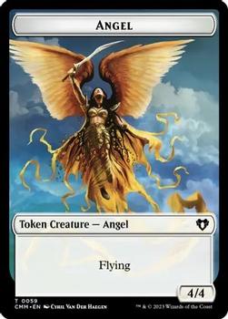2023 Magic: The Gathering Commander Masters - Commander Decks Double Sided Tokens #0054/0059 Copy  / Angel Back