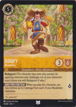 2023 Disney Lorcana TCG: The First Chapter #4/204 Goofy - Musketeer Front
