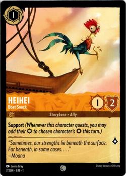 2023 Disney Lorcana TCG: The First Chapter #7/204 Heihei - Boat Snack Front