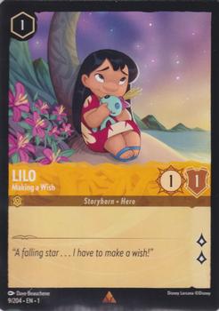 2023 Disney Lorcana TCG: The First Chapter #9/204 Lilo - Making a Wish Front