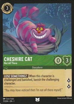 2023 Disney Lorcana TCG: The First Chapter #71/204 Cheshire Cat - Not All There Front