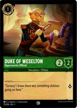 2023 Disney Lorcana TCG: The First Chapter #73/204 Duke of Weselton - Opportunistic Official Front