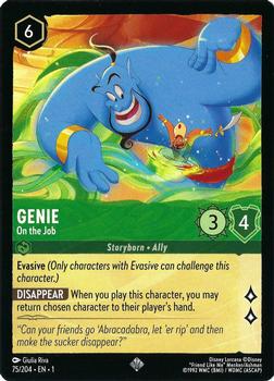 2023 Disney Lorcana TCG: The First Chapter #75/204 Genie - On the Job Front