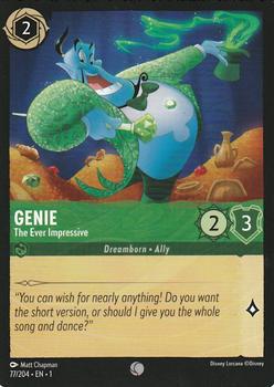 2023 Disney Lorcana TCG: The First Chapter #77/204 Genie - The Ever Impressive Front