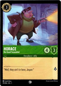 2023 Disney Lorcana TCG: The First Chapter #79/204 Horace - No-Good Scoundrel Front
