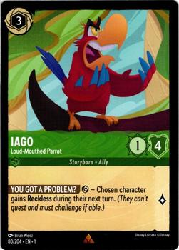 2023 Disney Lorcana TCG: The First Chapter #80/204 Iago - Loud-Mouthed Parrot Front