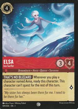 2023 Disney Lorcana TCG: The First Chapter #109/204 Elsa - Ice Surfer Front