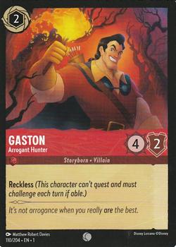2023 Disney Lorcana TCG: The First Chapter #110/204 Gaston - Arrogant Hunter Front