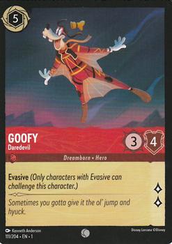 2023 Disney Lorcana TCG: The First Chapter #111/204 Goofy - Daredevil Front