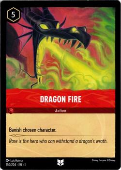 2023 Disney Lorcana TCG: The First Chapter #130/204 Dragon Fire Front