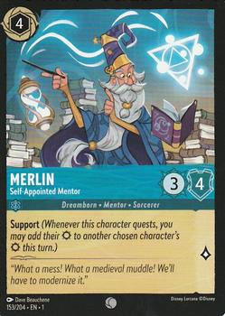 2023 Disney Lorcana TCG: The First Chapter #153/204 Merlin - Self-Appointed Mentor Front