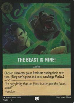 2023 Disney Lorcana TCG: The First Chapter - Foil #99/204 The Beast is Mine! Front