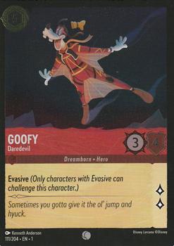 2023 Disney Lorcana TCG: The First Chapter - Foil #111/204 Goofy - Daredevil Front