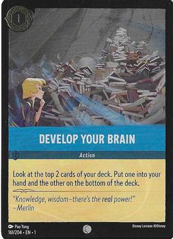 2023 Disney Lorcana TCG: The First Chapter - Foil #161/204 Develop Your Brain Front